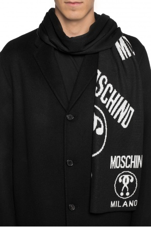 Reversible scarf with logo, zdjęcie 2 Reversible scarf with logo od Moschino